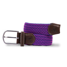 Swole Panda Recycled Woven Belt - Pink Navy Fine Weave studio