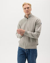 Holebrook Sweden Ingo Full-Zip Windproof Sweater light grey front