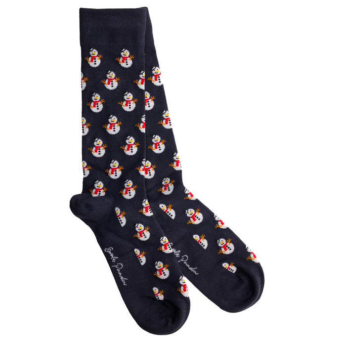 Swole Panda Bamboo Socks - Snowmen