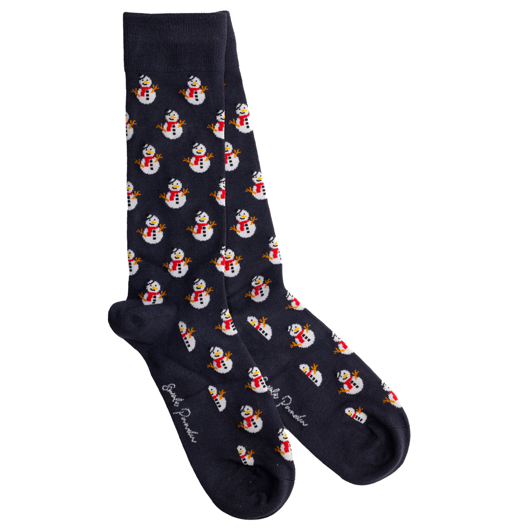 Swole Panda Bamboo Socks - Snowmen