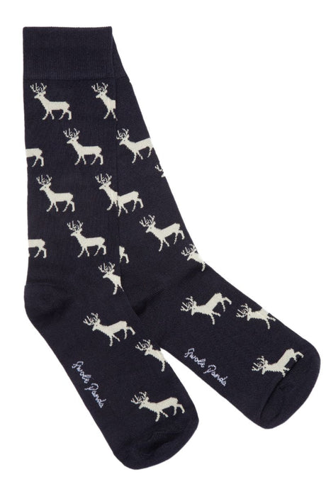 Swole Panda Animal Bamboo Socks - Stag