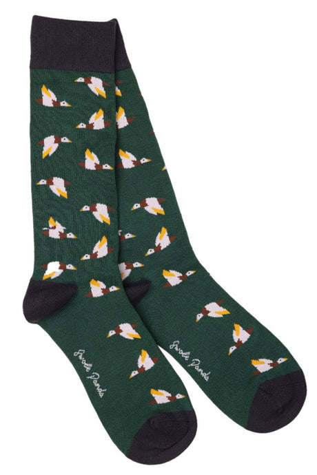 Swole Panda Animal Bamboo Socks - Grouse