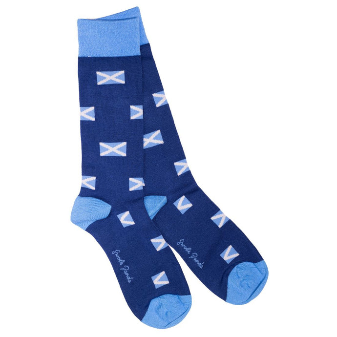 Swole Panda Bamboo Socks - Scottish Flag