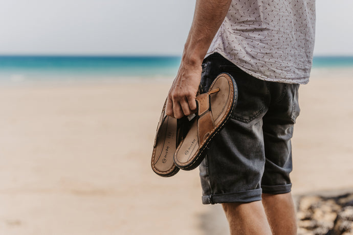 Orca Bay Belize Mens Nubuck Leather Sandal Flip Flops