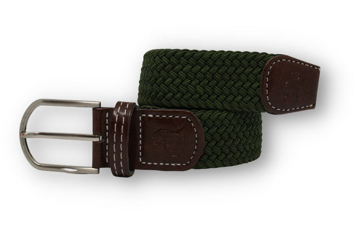 Swole Panda Recycled Woven Belt - Khaki Green