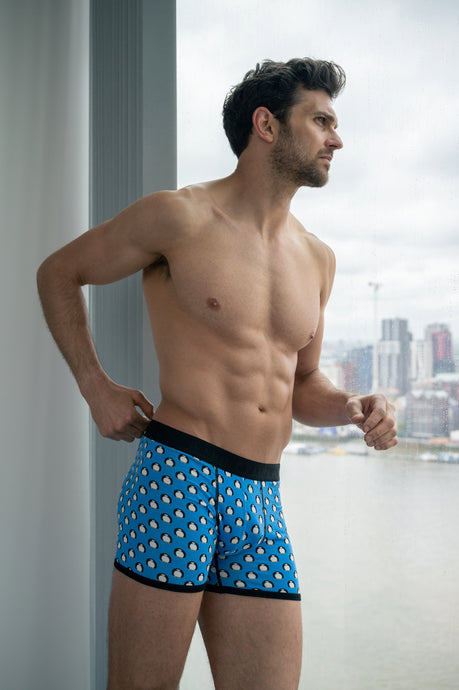 Swole Panda Bamboo Boxers Twin Pack - Penguins model