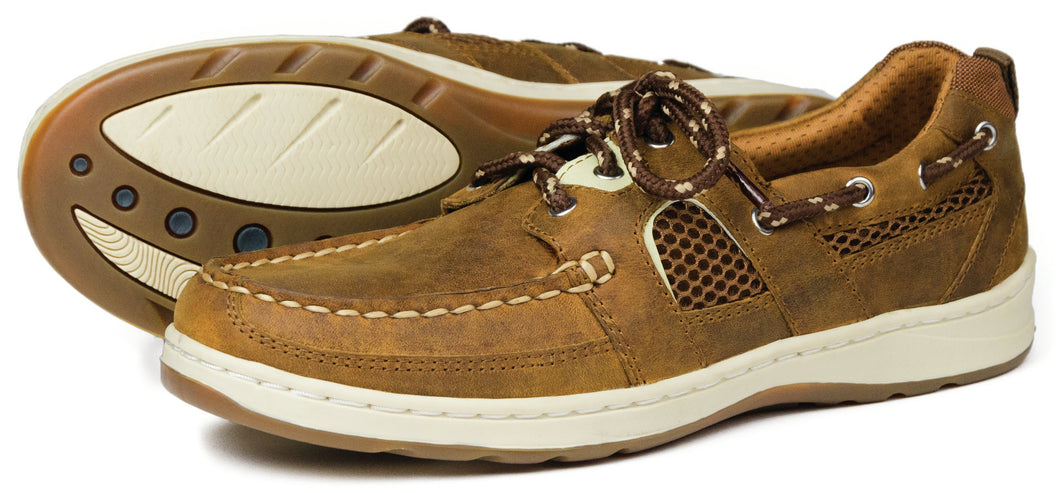 Orca Bay Santa Rosa Ladies Nubuck Leather Deck Shoes Sand