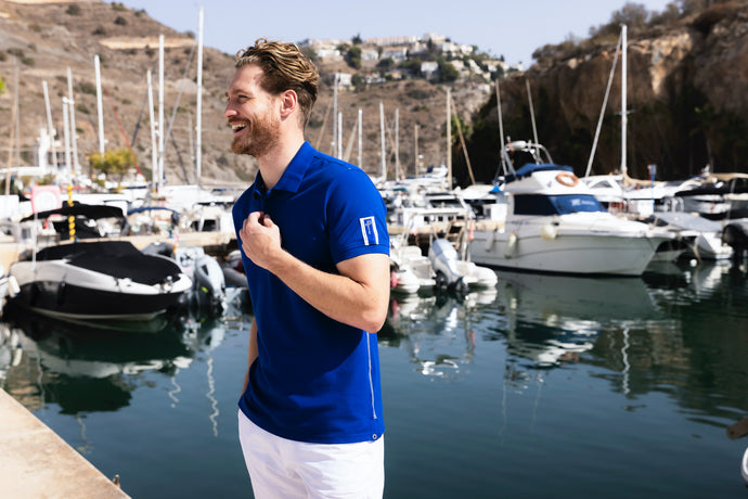 Pelle P Mens Team Polo Shirt curacao blue