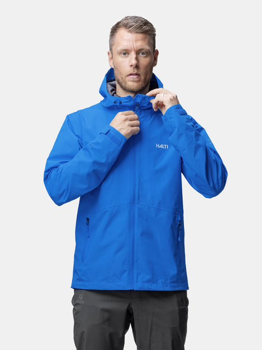 Halti Forter Mens Drymaxx Shell Jacket electric blue front model