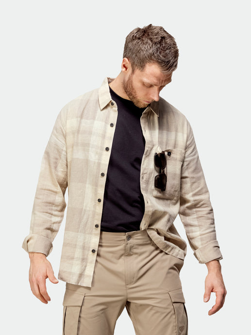 Halti Hiker Mens Trekking Shirt fog biege