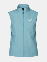 Halti Pallas Evo Womens X-stretch Sleeveless Vest touraline blue front