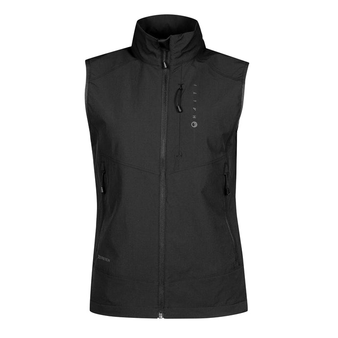 Halti Pallas Evo Womens X-stretch Sleeveless Vest black front