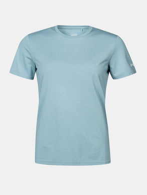 Halti Kalteva Womens Trekking T-shirt tourmaline blue front