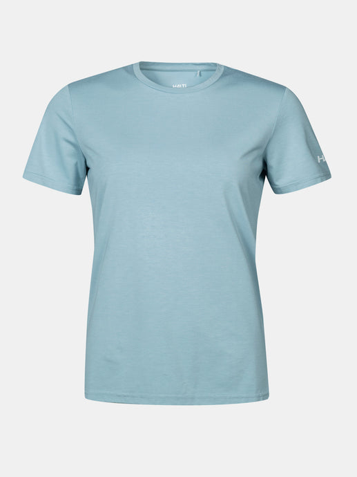 Halti Kalteva Womens Trekking T-shirt tourmaline blue front