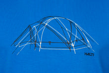 Halti Kalteva Mens Trekking T-shirt electric blue front close up