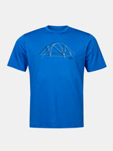 Halti Kalteva Mens Trekking T-shirt electric blue front