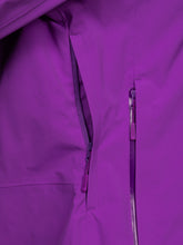 Halti Staala Womens DrymaxX Waterproof Jacket - Vivid Purple under arm zip vents