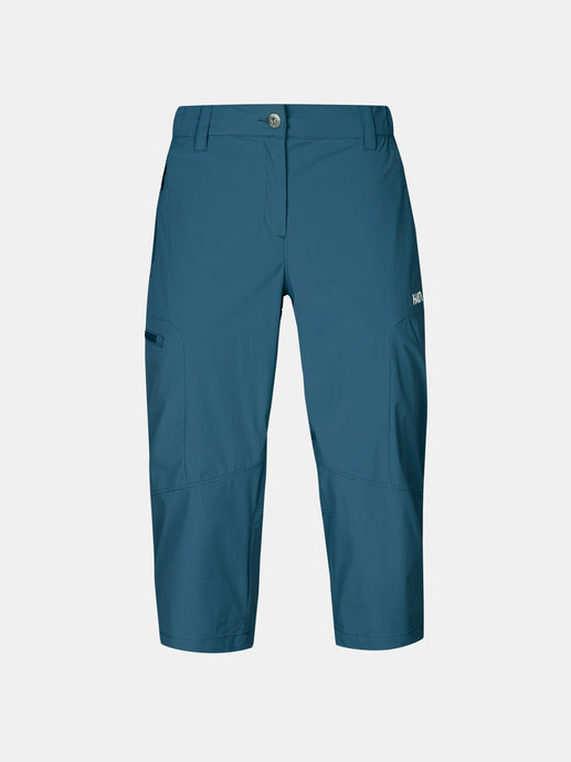Halti Pallas Cool Womens Stretch Capri Pants indian blue front