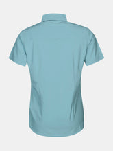 Halti Samoy Womens Short Sleeve Shirt tourmaline blue back