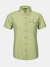 Halti Samoy Womens Short Sleeve Shirt lime green front