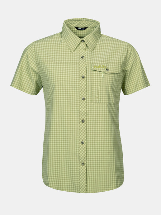 Halti Samoy Womens Short Sleeve Shirt lime green front