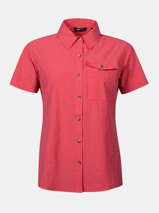 Halti Samoy Womens Short Sleeve Shirt paradise pink front