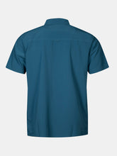 Halti Samoy Mens Short Sleeve Shirt indian blue back