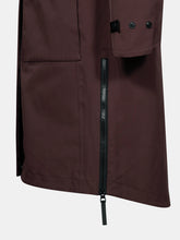 Halti Tokoi II Womens Drymaxx Parka Jacket Fudge Maroon side zip