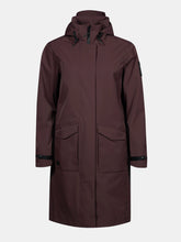 Halti Tokoi II Womens Drymaxx Parka Jacket Fudge Maroon front pockets