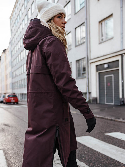 Halti Tokoi II Womens Drymaxx Parka Jacket Fudge Maroon