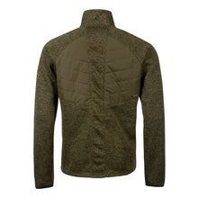 Halti Streams Mens Hybrid Knit Layer Jacket dark olive green back
