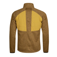 Halti Streams Mens Hybrid Knit Layer Jacket Dried Tobacco Yellow back