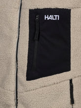 Halti Lumista Men's Polar Fleece Jacket Abbey Stone Grey front pockets