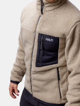 Halti Lumista Men's Polar Fleece Jacket Abbey Stone Grey chest pocket