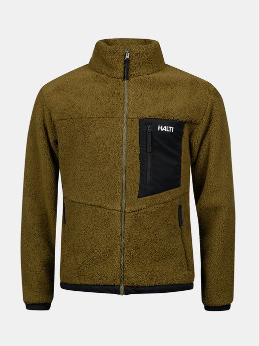 Halti Lumista Men's Polar Fleece Jacket - Dark Olive