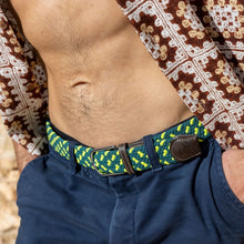Swole Panda Recycled Woven Belt - Green / Lime model