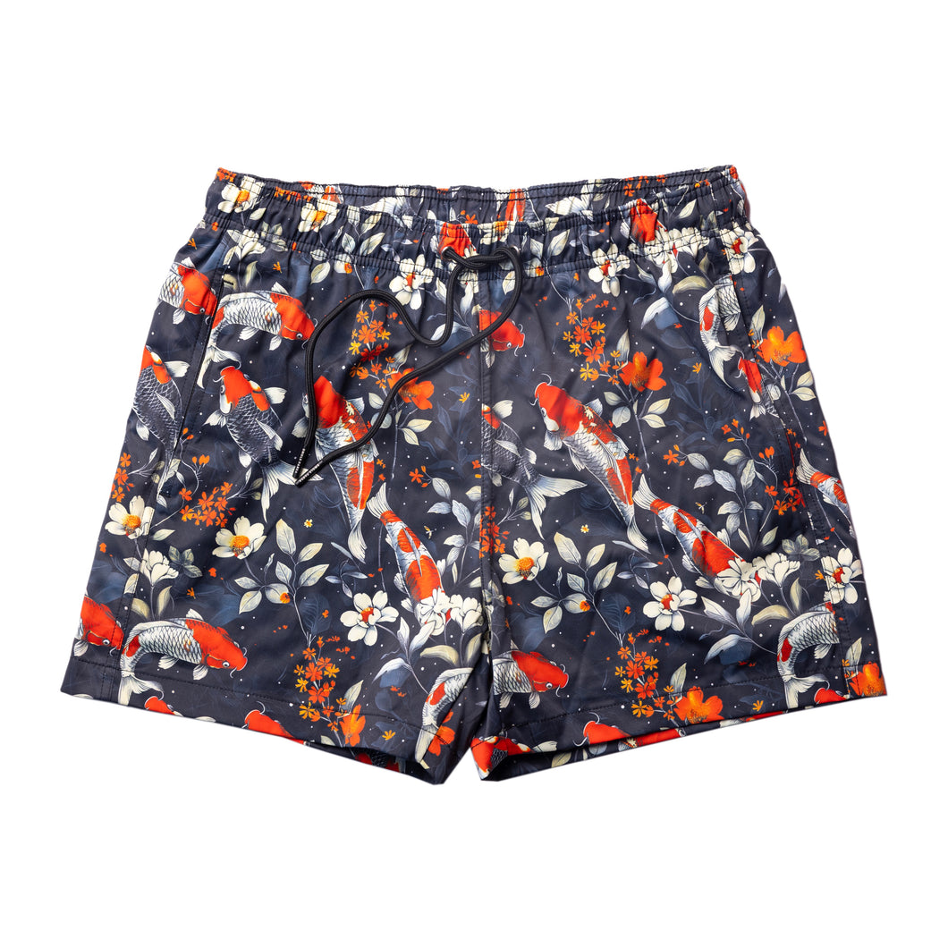 Swole Panda HydroMotion Swim Shorts - Koi front