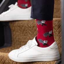 Swole Panda Bamboo Socks - Badger model