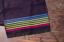 Swole Panda Bamboo Scarf - Black Fine Stripe 2