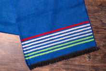 Swole Panda Bamboo Scarf - Navy Fine Stripe