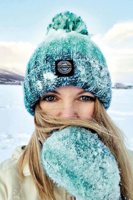 Superbobble Bobble Hat - Alpine Lake Reflective frosty