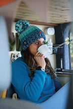 Superbobble Bobble Hat - Alpine Lake Reflective hot chocolate