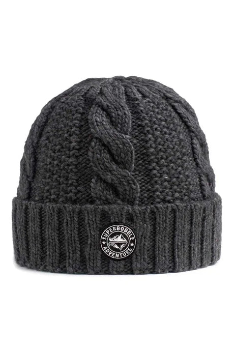 Fisherman's Beanie Hat - Charcoal Grey