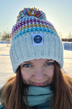 Superbobble Bobble Hat - Candy Stripe Nordic Reflective model