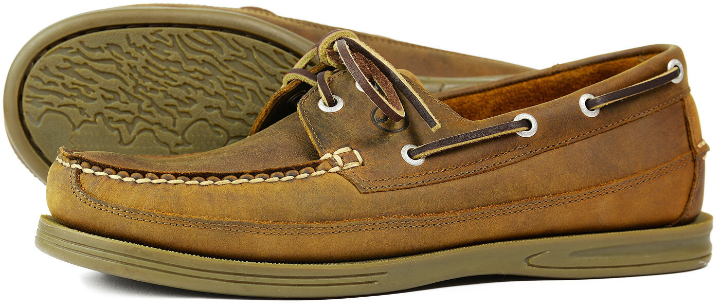 Orca Bay Fowey (WideFit) Mens Deck Shoes Katherine Partis Ltd