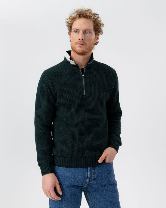 Holebrook Sweden Classic Windproof Jumper Pine Green