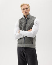 Holebrook Sweden Conny Full-zip Windproof Gilet Vest Light Grey wool