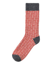 Holebrook Sweden Dannholmen Winter Socks pink coral pattern