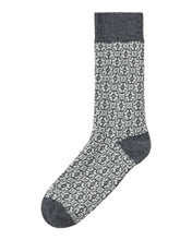 Holebrook Sweden Dannholmen Winter Socks dark grey pattern