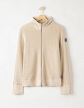 Holebrook Sweden Lisen Full-zip Windproof Sweater oyster front
